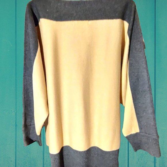 NWT Spense gold & black pullover sweater size Lg - Picture 2 of 8
